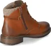 A side view of a brown leather boot with a zipper. Produktbild-Vorschau