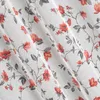 Gardine JENNY weiß ziegelrot 140x250 cm  Ösen Ösenvorhang Produktbild-Vorschau 3