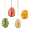Hänger Honeycomb Osterei aus Papier/Pappe, 12er-Set, Produktbild-Vorschau 1