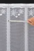 Gardinen Kranzusch Scheibengardine Edelweiß im Herz 45x180 Produktbild-Vorschau 3