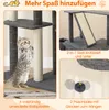 COSTWAY drapak duży 180cm, drapak dla kota z 2 jaskiniami, Podgląd zdjęcia produktu 7