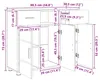 Armadio in legno bianco lucido, marca vidaXL, realizzato in Anteprima dell’immagine prodotto 8