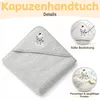 Baby Kapuzenhandtuch Set mit 2 Waschlappen. Baby Handtuch Produktbild-Vorschau 4