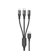 Schnellladekabel 120W 1,2 m 3in1 USB - USB-C / microUSB / Produktbild-Vorschau 2