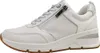 A white sneaker with silver accents and a gum sole is shown against a white background. Podgląd zdjęcia produktu