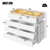 Flieks Sideboard mit Glas & LED-Beleuchtung, 8 Schubladen, Produktbild-Vorschau 7