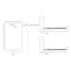 doporro Duschtasse Duschwanne 75x90x4 flach Mineralguss in Produktbild-Vorschau 7
