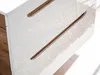 Badezimmerschrank mit Wäschekorb "Panay"  Weiß - Goldene Produktbild-Vorschau 14