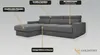GOLDSTOFF HUGO Ecksofa 202 x 130 cm mit Schlaffunktion & Produktbild-Vorschau 8