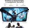 A family is watching a movie on a tablet, with animated characters appearing to fly out of the screen. Náhľad obrázku produktu