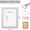 Holz Bilderrahmen Lifestyle Plexi Foto Rahmen Collage Produktbild-Vorschau 6