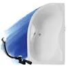 Wanna Akrylowa Zestaw 3w1 Asymetryczna 170x110 Prawa Biała, Podgląd zdjęcia produktu 2