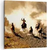 Bild auf Leinwand - Leinwandbild - Cowboys Pferde Galopp - Produktbild-Vorschau 1