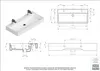 Aqua Bagno Loft Air Keramik Doppelwaschtisch 100cm Doppel Produktbild-Vorschau 6