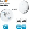 Deckenlampe Flach, Rund Ø34cm, Kompatibel mit 2x E27 230V Produktbild-Vorschau 3