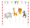 Kuchen-Deko Safari Party Wilde Tiere mit Spießen Tisch-Deko Produktbild-Vorschau 1
