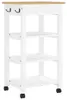 vidaXL Küchenwagen MONZA 48x40x88,5 cm Massivholz Kiefer Produktbild-Vorschau 6