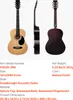 SucceBuy Guitare acoustique Dreadnought, 990,6 mm, Set avec Voir les images du produit 7