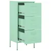 vidaXL Lagerschrank Minzgrün 42,5x35x101,5 cm Stahl Produktbild-Vorschau 6