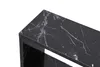 A close-up view of the corner of a black marble side table. Náhled obrázku produktu