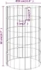 vidaXL Colonne de gabion Rond Acier galvanisé Ø30x50 cm Voir les images du produit 6