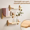 3er-Set schwebende Wandregale aus Holz, 40x13x1,5 cm Produktbild-Vorschau