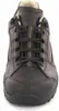 A close-up front view of a brown leather shoe. Voir les images du produit