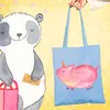 Mr. & Mrs. Panda Tote Bag Einhorn Schwein - Sky Blue - Produktbild-Vorschau 2
