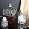 Elegancka kwadratowa karafka z korkiem do napojów Podgląd zdjęcia produktu 5