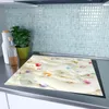 Spritzschutz Herdabdeckplatte Schneidebrett aus Glas Bunte Produktbild-Vorschau 2