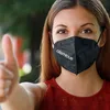 atemious PRO 2 BLACK FFP2 Maske – Schwarz, einzeln Produktbild-Vorschau 2
