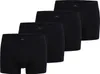 Four black boxer briefs are arranged in a diagonal line against a white background. Produktbild-Vorschau