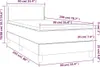 Boxspringbett mit Matratze Taupe 90x200 cm Stoff Produktbild-Vorschau 6