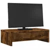 vidaXL Stojan na monitor se zásuvkami, kouřový dub 50x27x15 Náhled obrázku produktu 3