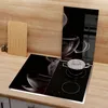 DEQORI Herdabdeckplatte Glas 2-tlg 'Tasse aus Kaffeedampf' Produktbild-Vorschau 3