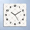 Wanduhr Echt-Glas-Küchenuhr Geometrische gold Quarz Lautlos Produktbild-Vorschau 1