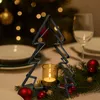 Porte-bougies en métal "Sapin" 31,5 cm - Décoration de Noël Voir les images du produit 6