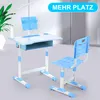 OYAJIA Kinderschreibtisch Jugendschreibtisch mit Lampe, Produktbild-Vorschau 2