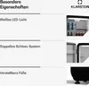 A split image showing product features on the left and product images on the right. Produktbild-Vorschau