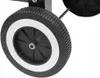 A close-up view of a wheel on a garden grill. Produktbild-Vorschau