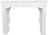 A white decorative fireplace surround. Produktbild-Vorschau