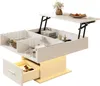 Sweiko Multifunktionaler Hochglanz-Lift-Couchtisch mit Produktbild-Vorschau 1