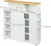Relaxdays 4052025502911, Biały, Drewno, Wolnostojący, 6 Podgląd zdjęcia produktu 5