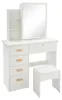 , Schminktisch Weiß Schlafzimmermöbel Vanity Set Produktbild-Vorschau 3