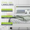 Juskys Polsterbett Paris 140 x 200 cm Kunstleder mit LED, Produktbild-Vorschau 5