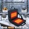 Beheizbares Sitzkissen mit Rückenlehne, faltbares Produktbild-Vorschau 7