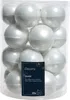Weihnachtskugeln Glas 6cm x 20 Stück - Winterweiß Produktbild-Vorschau 1