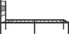 Bettgestell mit Kopfteil Metall Schwarz 100x200 cm Produktbild-Vorschau 5