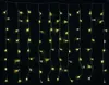 A string of warm white LED lights against a black background. Produktbild-Vorschau