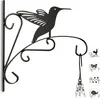 Relaxdays Blumenhaken mit Vogel, Blumenampelhalter für Produktbild-Vorschau 1